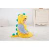 imageLOLANTA Unisex Baby Dinosaur Costume Fleece Hooded Animal Rompers One Piece SnowsuitYellow