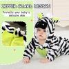 imageLOLANTA Unisex Baby Zebra Costumes Toddler Boys Girls Hooded Jumpsuit Kids Halloween Christmas Birthday GiftsBlack White