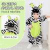 imageLOLANTA Unisex Baby Zebra Costumes Toddler Boys Girls Hooded Jumpsuit Kids Halloween Christmas Birthday GiftsBlack White