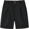 imageLOLANTA Boys Dress Shorts Kids Summer Shorts School Uniform OutfitFlat Front Solid Adjustable Waist 214 YearsBlack