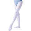imageLOLANTA Girls Ballet Dance Tights Antislip Footed Super Soft Stockings for Kids Semi Opaque Elastic School Student PantyhoseWhite