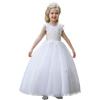 imageLOLANTA Girls Pageant Dresses Kids Gowns for Girls Ball Gown Dress Flower Girls Dresses for Wedding Occasion WearWhite