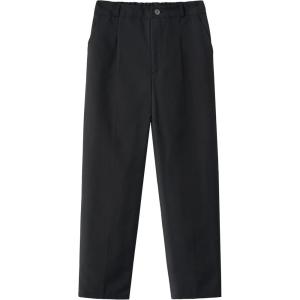 imageLOLANTA Boys Dress Pants Kids School Uniform Pants Slim Fit Formal Trousers with Belt Loops Pleated Elastic 414 YearsBlack