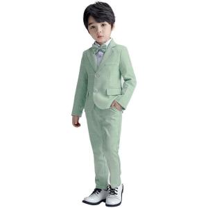 imageLOLANTA Boys Suit Wedding Ring Bearer Outfit Kids Suit Set Blazer Pants Bow Tie Dress Clothes Formal WearGreen