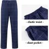 imageBoys Plaid Suit 5 Piece Formal Outfits Slim Fit Dress Clothes Kids Tuxedo Blazer Shirt Vest Pants Bow TieBlue