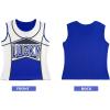 imageGirls Cheerleading Outfit Cheerleader Costume Dance Practice Cheer Uniform with Poms Poms SocksBlue