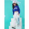 imageGirls Hip Hop Costume 2 Piece Dance Outfits Kids Cropped Hoodie Joggers Pants Clothes SetBlue