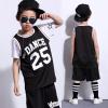 imageLOLANTA Boys 2 Piece Tank Top and Shorts Set Kids Hip Hop Street Dance Costume Basketball OutfitsBlack
