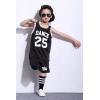 imageLOLANTA Boys 2 Piece Tank Top and Shorts Set Kids Hip Hop Street Dance Costume Basketball OutfitsBlack