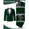 imageLOLANTA Boys 4 Piece Velvet Suit Formal Tuxedo Kids Slim Fit Blazer Dress Shirt Pants Outfit with Bow TieGreen Shawl Lapel