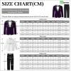 imageLOLANTA Boys 4 Piece Velvet Suit Formal Tuxedo Kids Slim Fit Blazer Dress Shirt Pants Outfit with Bow TiePurple Peak Lapel