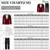 imageLOLANTA Boys 4 Piece Velvet Suit Formal Tuxedo Kids Slim Fit Blazer Dress Shirt Pants Outfit with Bow TieRed Peak Lapel