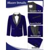 imageLOLANTA Boys 4 Piece Velvet Suit Formal Tuxedo Kids Slim Fit Blazer Dress Shirt Pants Outfit with Bow TieRoyal Blue Shawl Lapel