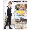 imageLOLANTA Boys 4Piece Formal Suit Wedding Ring Bearer Outfit Vest Suit Pants with White Dress Shirt and Tie for 314 YearsBlack
