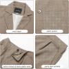imageLOLANTA Boys Casual Suits Wedding Outfits Kids 2 Piece Gentleman Blazer and Pants Set DresswearKhaki