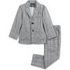imageLOLANTA Boys Casual Suits Wedding Outfits Kids 2 Piece Gentleman Blazer and Pants Set DresswearLight Grey