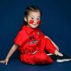 imageLOLANTA Boys Girls Fashion Jumpsuit ZipFront Coveralls Hip Hop Street Dance Outfit Kids Halloween CostumesRed