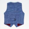 imageLOLANTA Boys Suit 4PCs Vest Pant Shirt Bow Tie Set Wedding Ring Bearer Outfit Kids Dress ClothesBright Blue