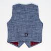 imageLOLANTA Boys Suit 4PCs Vest Pant Shirt Bow Tie Set Wedding Ring Bearer Outfit Kids Dress ClothesGrey Blue