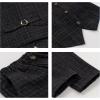imageLOLANTA Boys Vest Pants Set Plaid Dress Suit with Shirt Kids Tuxedo Formal Wedding Ring Bearer OutfitBlack