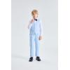 imageLOLANTA Boys Vest Suit 4Piece Formal Suit Set Pretty Texture Kids Birthday Wedding Easter Party Dress Outfits 213 YearsBlue