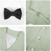imageLOLANTA Boys Vest Suit 4Piece Formal Suit Set Pretty Texture Kids Birthday Wedding Easter Party Dress Outfits 213 YearsGreen