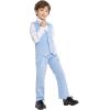 imageLOLANTA Boys Vest Suits 4PCs Wedding Ring Bearer Outfits Wasitcoat Shirt Pants Bow Tie 213 YearsBluewith Shirt