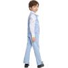 imageLOLANTA Boys Vest Suits 4PCs Wedding Ring Bearer Outfits Wasitcoat Shirt Pants Bow Tie 213 YearsBluewith Shirt