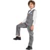 imageLOLANTA Boys Vest Suits 4PCs Wedding Ring Bearer Outfits Wasitcoat Shirt Pants Bow Tie 213 YearsDark Grey