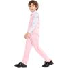 imageLOLANTA Boys Vest Suits 4PCs Wedding Ring Bearer Outfits Wasitcoat Shirt Pants Bow Tie 213 YearsPinkwith Shirt