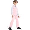 imageLOLANTA Boys Vest Suits 4PCs Wedding Ring Bearer Outfits Wasitcoat Shirt Pants Bow Tie 213 YearsPinkwith Shirt