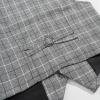 imageLOLANTA Boys Vest and Pants Set Slim Fit Dress Clothes Kids 5 Piece Ring Bearer Outfit Adjustable WaistGray Plaid