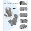 imageLOLANTA Boys Vest and Pants Set Slim Fit Dress Clothes Kids 5 Piece Ring Bearer Outfit Adjustable WaistGray Plaid