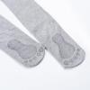imageLOLANTA Cable Knit Tights for Girls Nonslip Uniform Socks Footed Leggings Soft Combed Cotton Pantyhose 3 PACKGreyBlackCoffee
