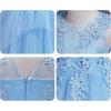 imageLOLANTA Flower Girl Dress for Wedding Kids Tulle Princess Long Dresses Father Daughter Dance Girls Vestidos Lace EmbroideryBlue