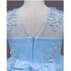 imageLOLANTA Flower Girl Dress for Wedding Kids Tulle Princess Long Dresses Father Daughter Dance Girls Vestidos Lace EmbroideryBlue
