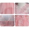 imageLOLANTA Flower Girl Dress for Wedding Kids Tulle Princess Long Dresses Father Daughter Dance Girls Vestidos Lace EmbroideryPink
