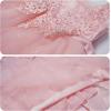 imageLOLANTA Flower Girl Dress for Wedding Kids Tulle Princess Long Dresses Father Daughter Dance Girls Vestidos Lace EmbroideryPink