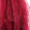 imageLOLANTA Flower Girl Dress for Wedding Kids Tulle Princess Long Dresses Father Daughter Dance Girls Vestidos Lace EmbroideryWine Red