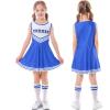 imageLOLANTA Girls Cheerleader Costumes Dresses Cheerleading Outfit Cheer Uniform Pom PomsBlue