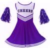 imageLOLANTA Girls Cheerleader Costumes Dresses Cheerleading Outfit Cheer Uniform Pom PomsPurple
