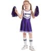 imageLOLANTA Girls Cheerleader Costumes Dresses Cheerleading Outfit Cheer Uniform Pom PomsPurple