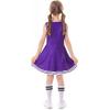 imageLOLANTA Girls Cheerleader Costumes Dresses Cheerleading Outfit Cheer Uniform Pom PomsPurple