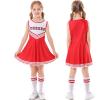 imageLOLANTA Girls Cheerleader Costumes Dresses Cheerleading Outfit Cheer Uniform Pom PomsRed
