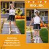 imageLOLANTA Girls Cheerleader Costumes Kids Halloween Costume Glitter Cheerleading Uniform Dress Up Outfit Christmas Gifts 513YBlack