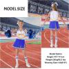 imageLOLANTA Girls Cheerleader Costumes Kids Halloween Costume Glitter Cheerleading Uniform Dress Up Outfit Christmas Gifts 513YBlue
