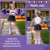 imageLOLANTA Girls Cheerleader Costumes Kids Halloween Costume Glitter Cheerleading Uniform Dress Up Outfit Christmas Gifts 513YPurple