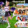 imageLOLANTA Girls Cheerleader Costumes Kids Halloween Costume Glitter Cheerleading Uniform Dress Up Outfit Christmas Gifts 513YPurple