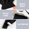 imageLOLANTA Girls Fleece Lined Leggings with Skirt Warm Winter Pants Kids Footless Ruffle PantskirtBlack