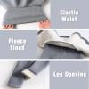 imageLOLANTA Girls Fleece Lined Leggings with Skirt Warm Winter Pants Kids Footless Ruffle PantskirtLight Grey